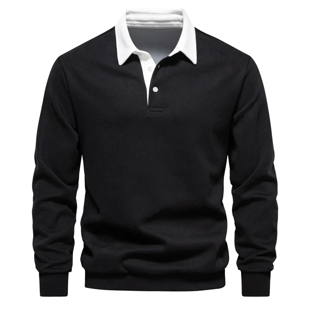 Hortensio® | Polo Neck Light Sweatshirt - Image 6