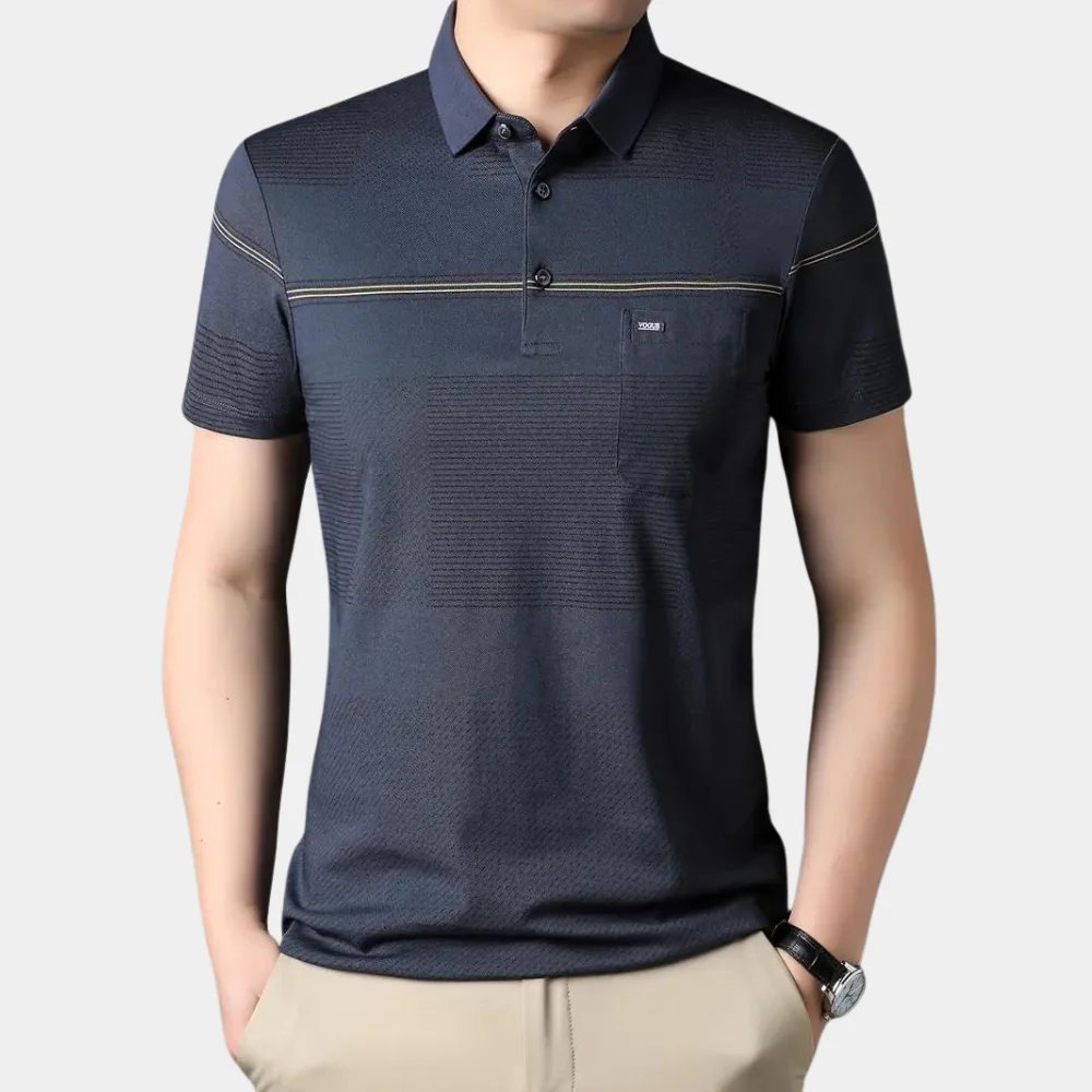 Hosea® | Stylish Striped Men'S Polo Shirt - Image 3