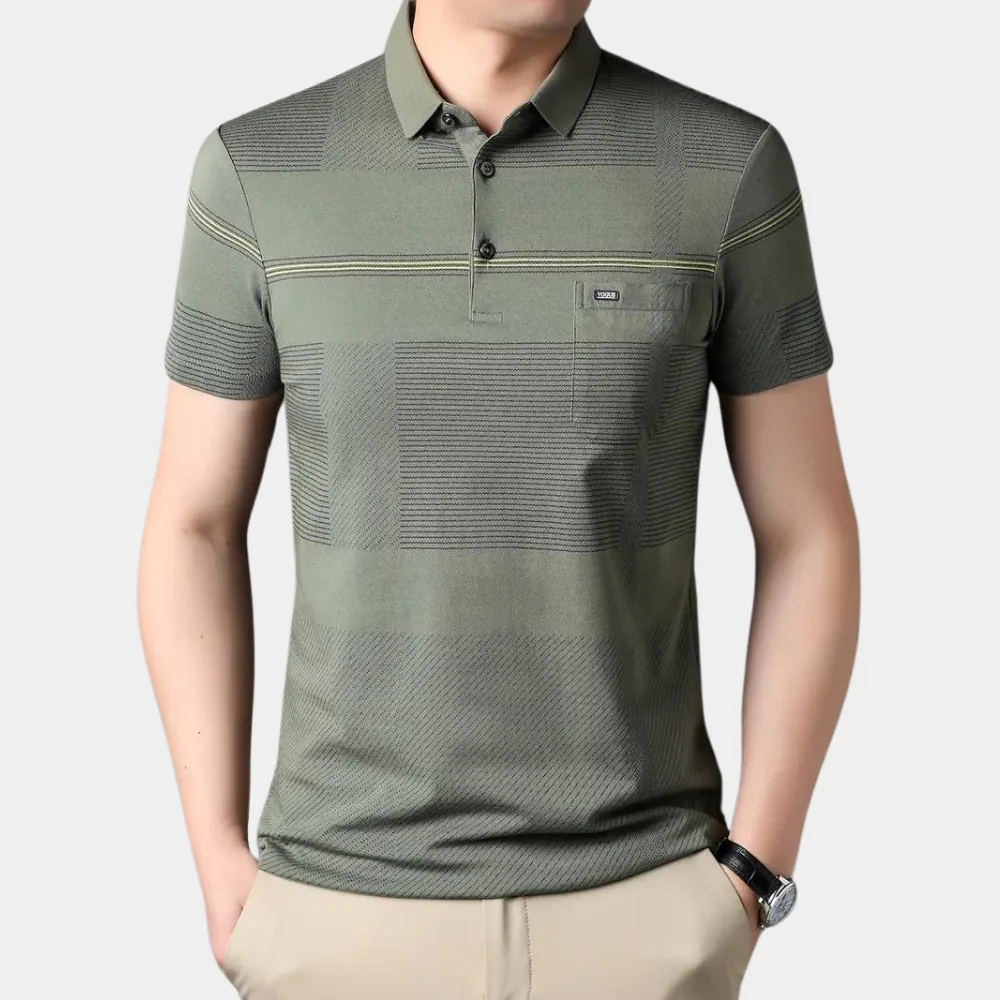 Hosea® | Stylish Striped Men'S Polo Shirt - Image 4