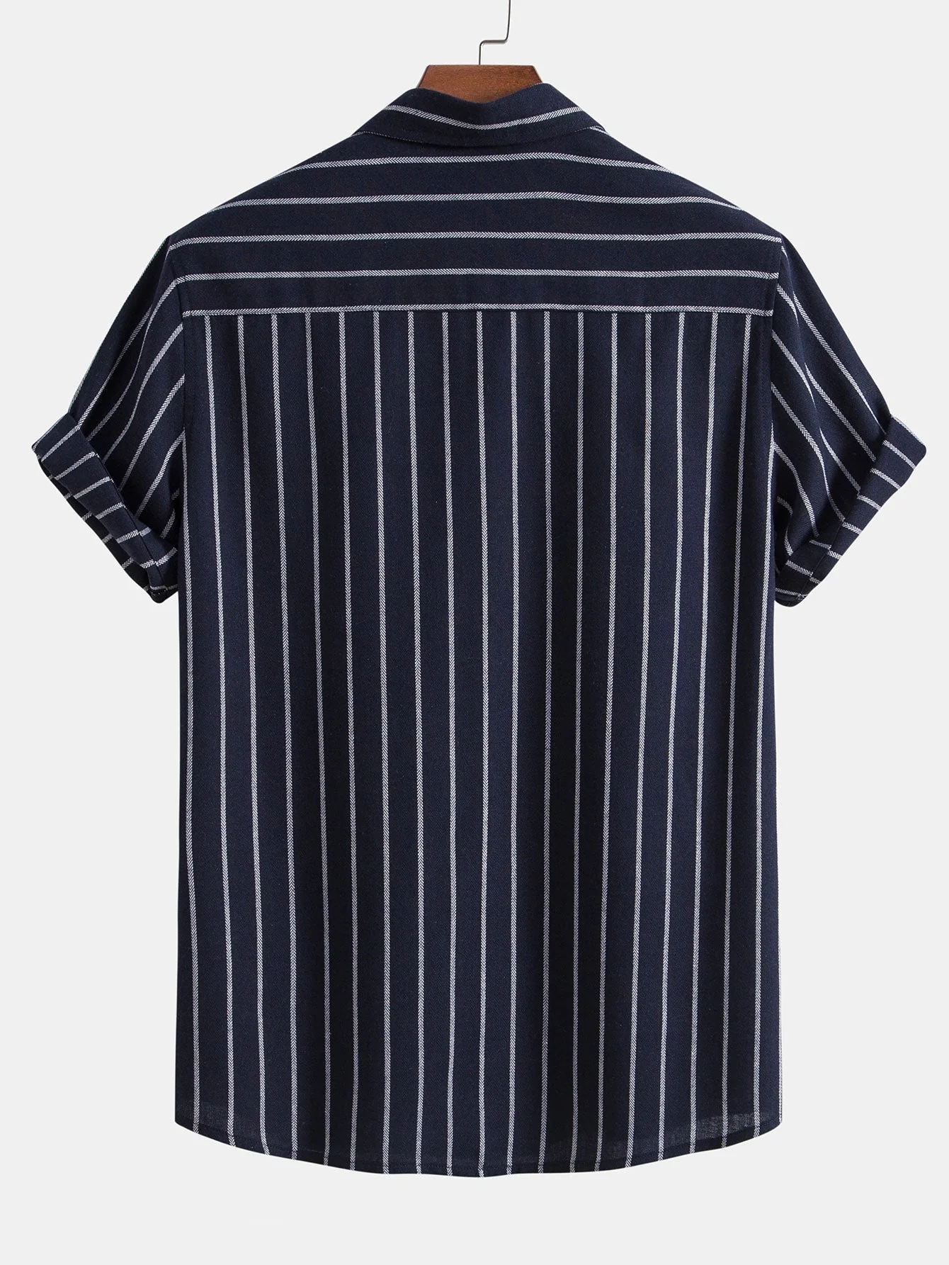 Howard® | Striped Cotton Buttoned Shirt & Straight Linen Trousers - Image 9