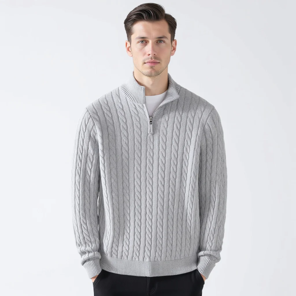 Hubert® | Luxury Zip Sweater - Image 5