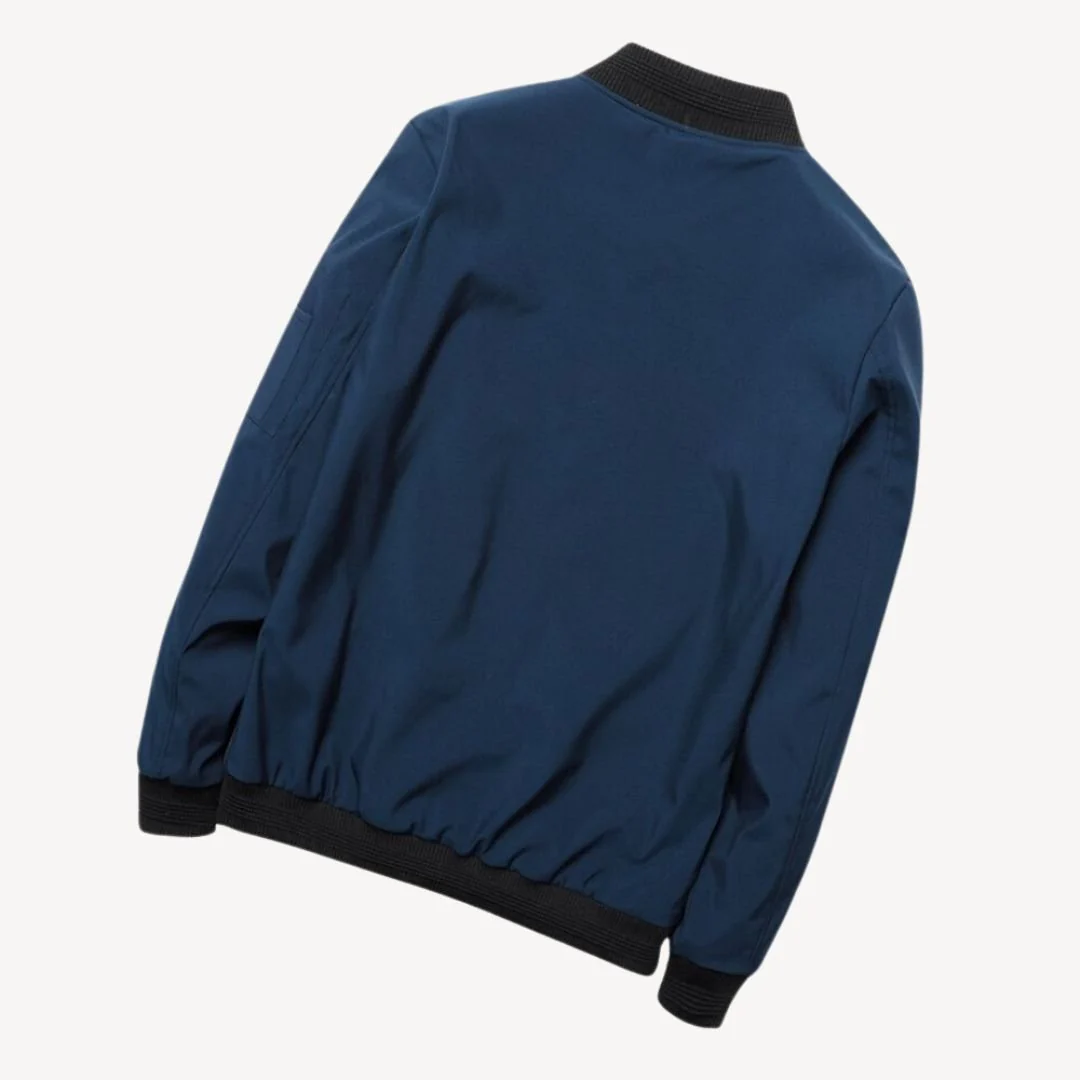 Hubert® | Men’s Bomber Jacket With Zip Pocket - Image 3