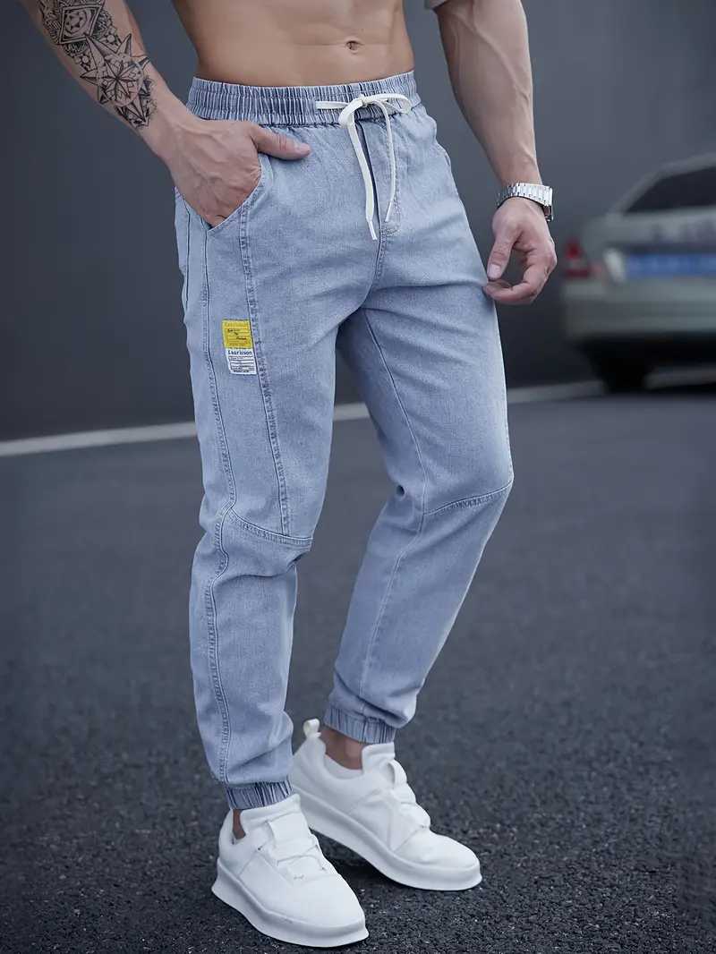 Huberto® | Casual Tapered Jeans With Drawstring Waist - Image 2