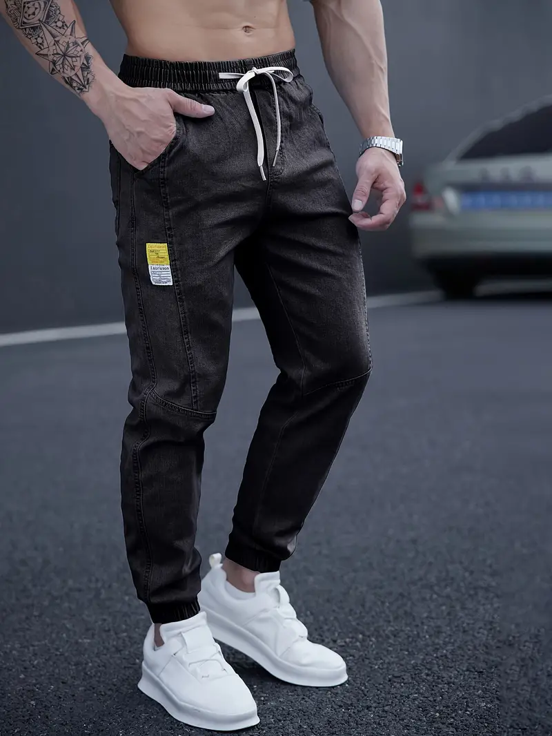 Huberto® | Casual Tapered Jeans With Drawstring Waist - Image 3
