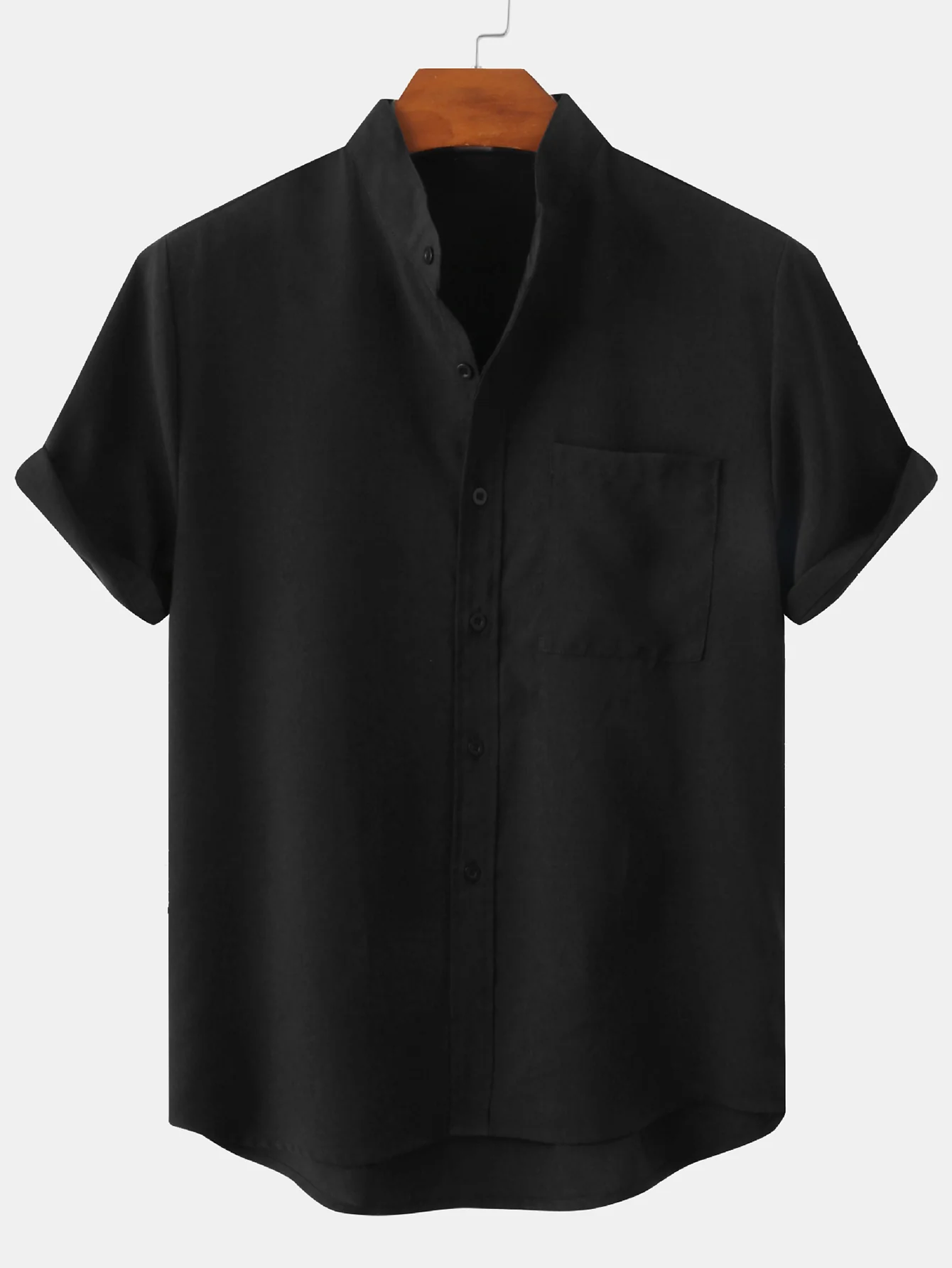 Hudson® | Shirt With Mandarin Collar And Pocket - Image 8