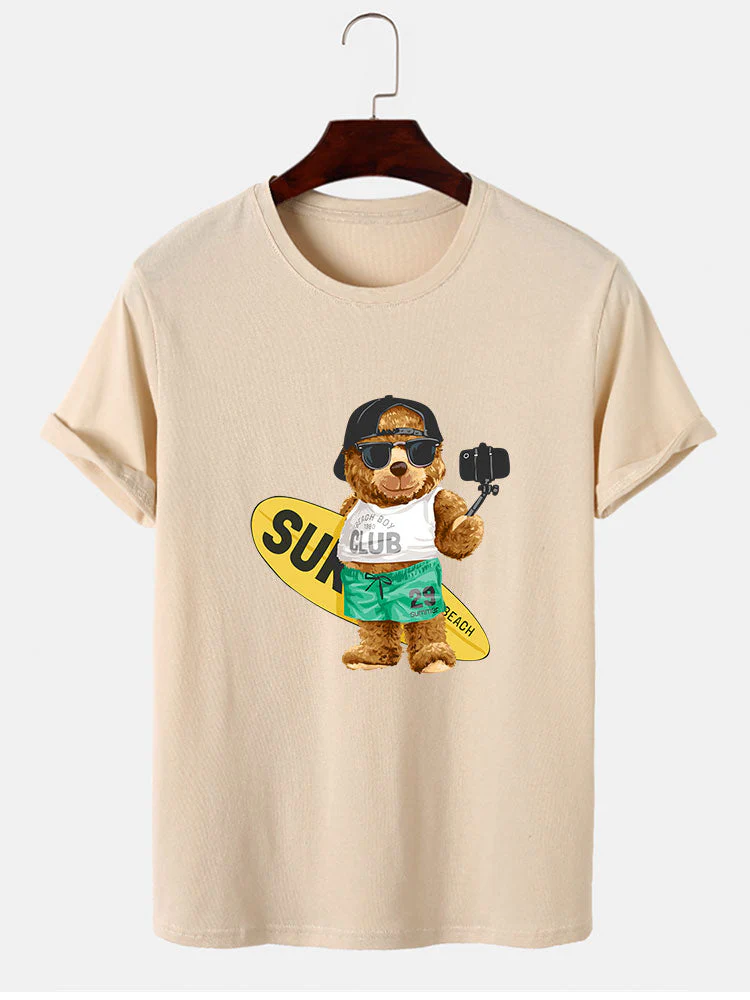 Hudson® | Surf Bear Print T-Shirt - Image 2