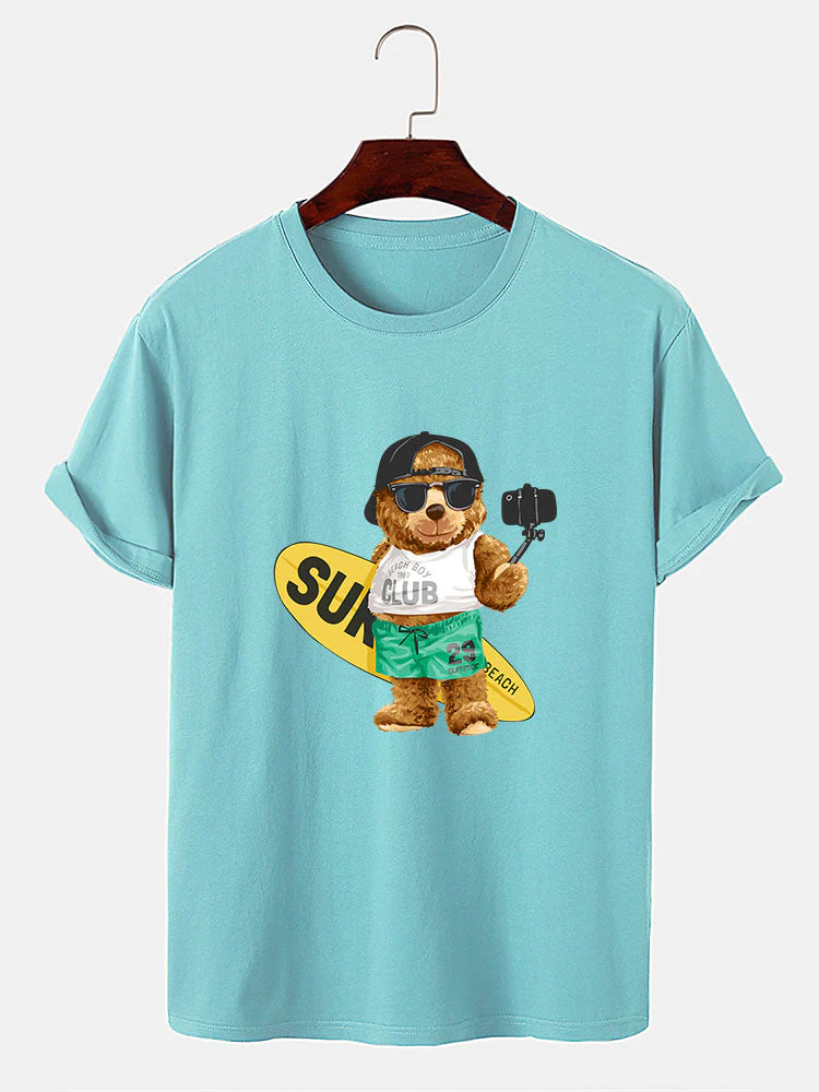 Hudson® | Surf Bear Print T-Shirt - Image 3