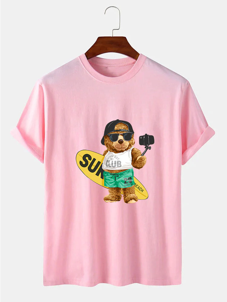 Hudson® | Surf Bear Print T-Shirt - Image 4