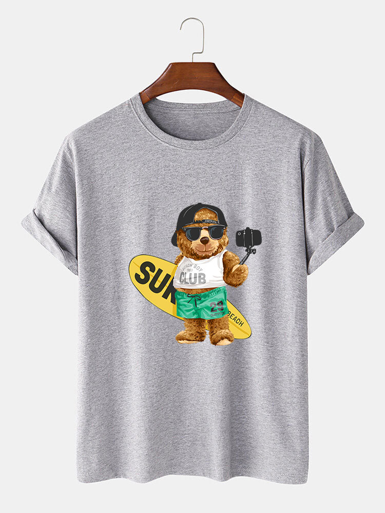 Hudson® | Surf Bear Print T-Shirt - Image 5