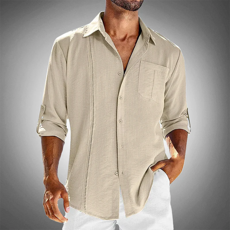 Hugh® | Retro Linen Summer Shirt For Men - Image 3