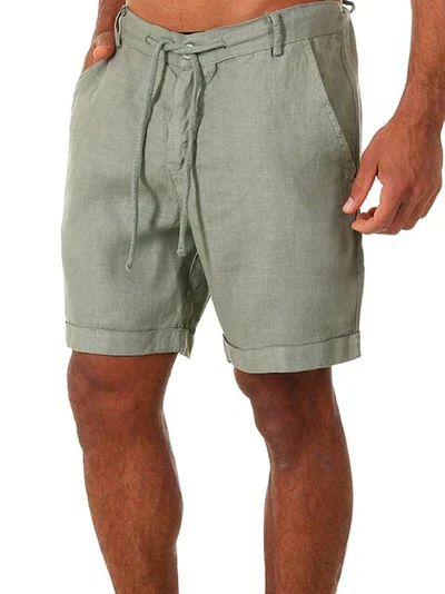 Hugh® | Short Linen Shorts For Men - Image 3