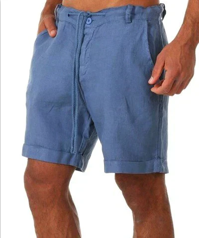 Hugh® | Short Linen Shorts For Men - Image 4