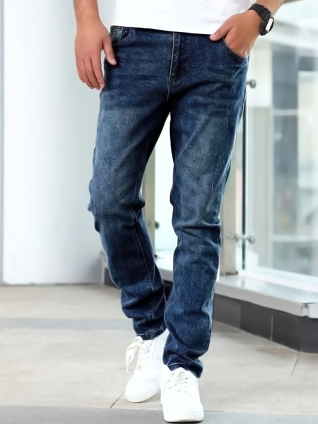 Hugh® | Straight Leg Stretch Jeans - Image 12