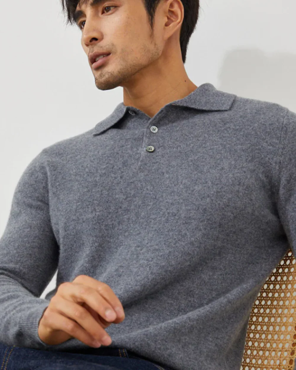 Hugo® | Cashmere Polo Sweater - Image 13