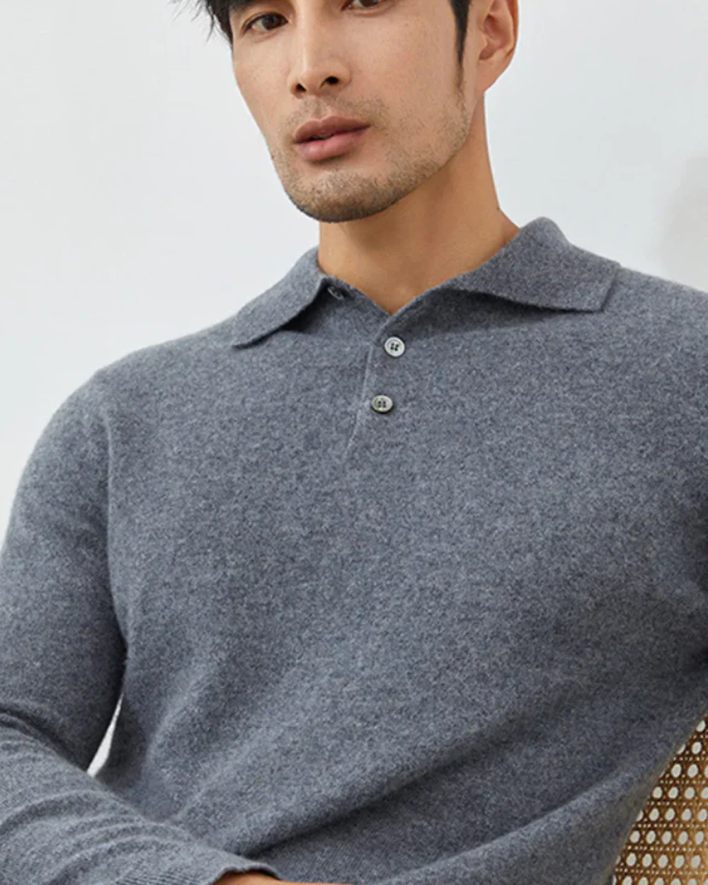 Hugo® | Cashmere Polo Sweater - Image 14