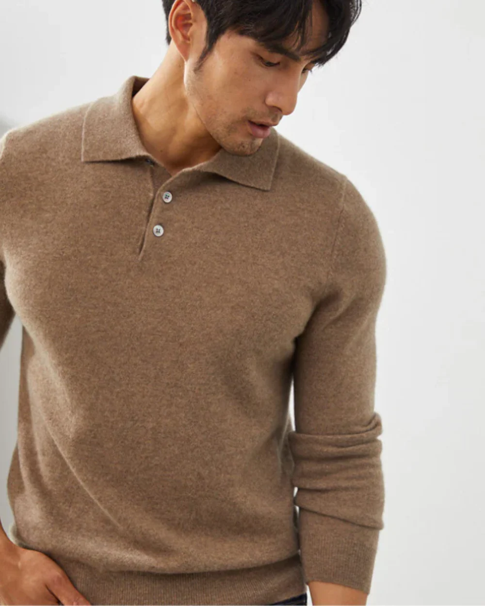 Hugo® | Cashmere Polo Sweater - Image 3