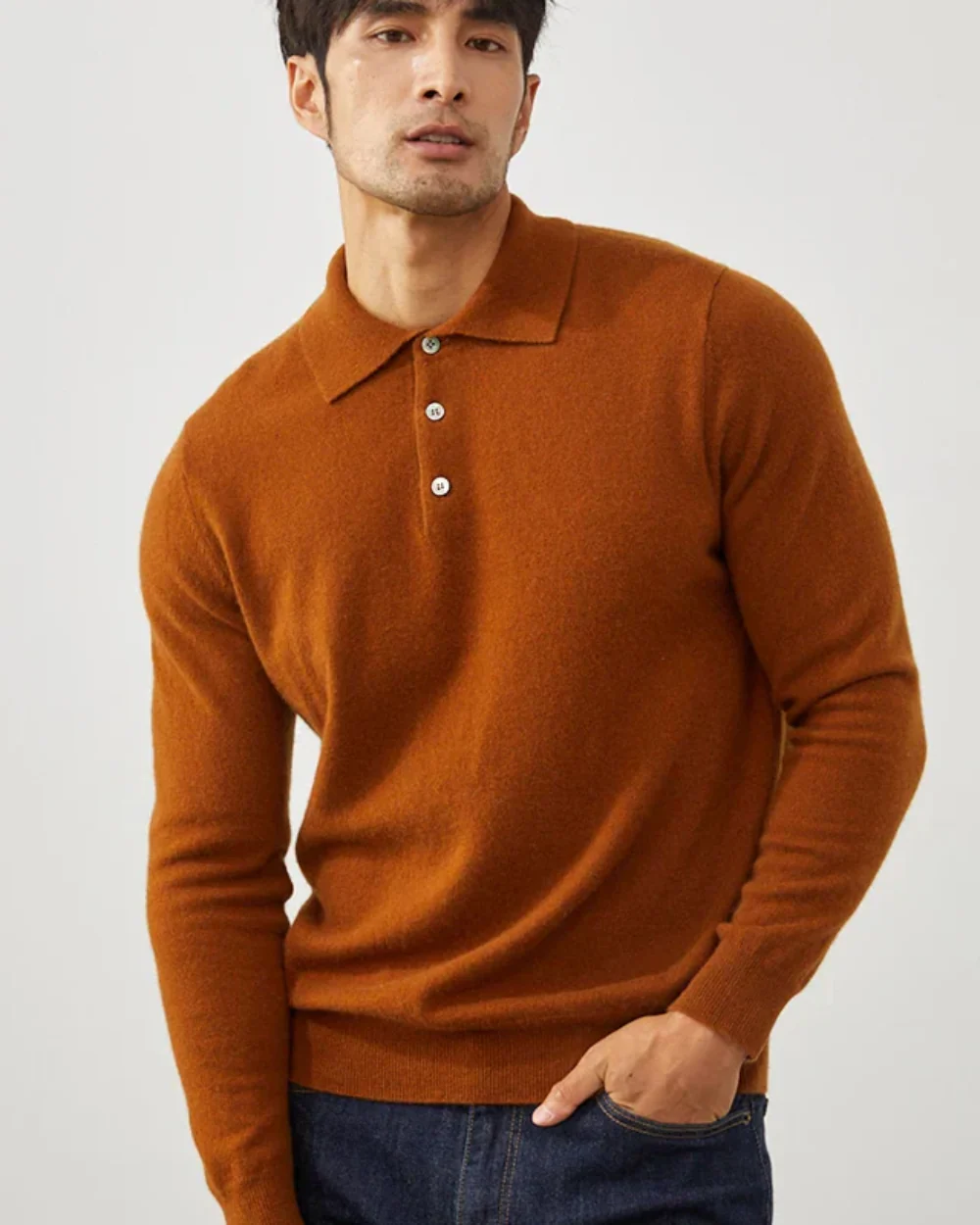 Hugo® | Cashmere Polo Sweater - Image 8