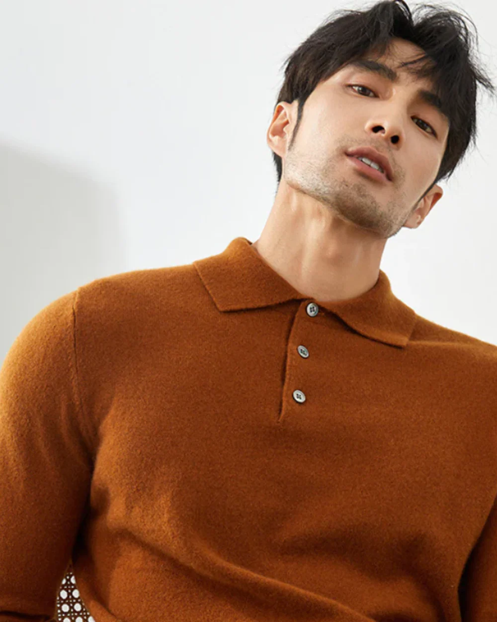 Hugo® | Cashmere Polo Sweater - Image 9