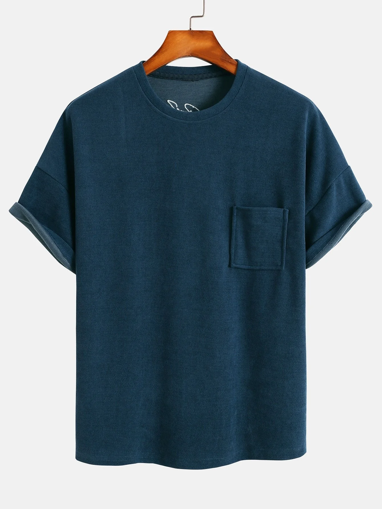 Hugo® | Dropped Shoulder Corduroy T-Shirt & Shorts - Image 6