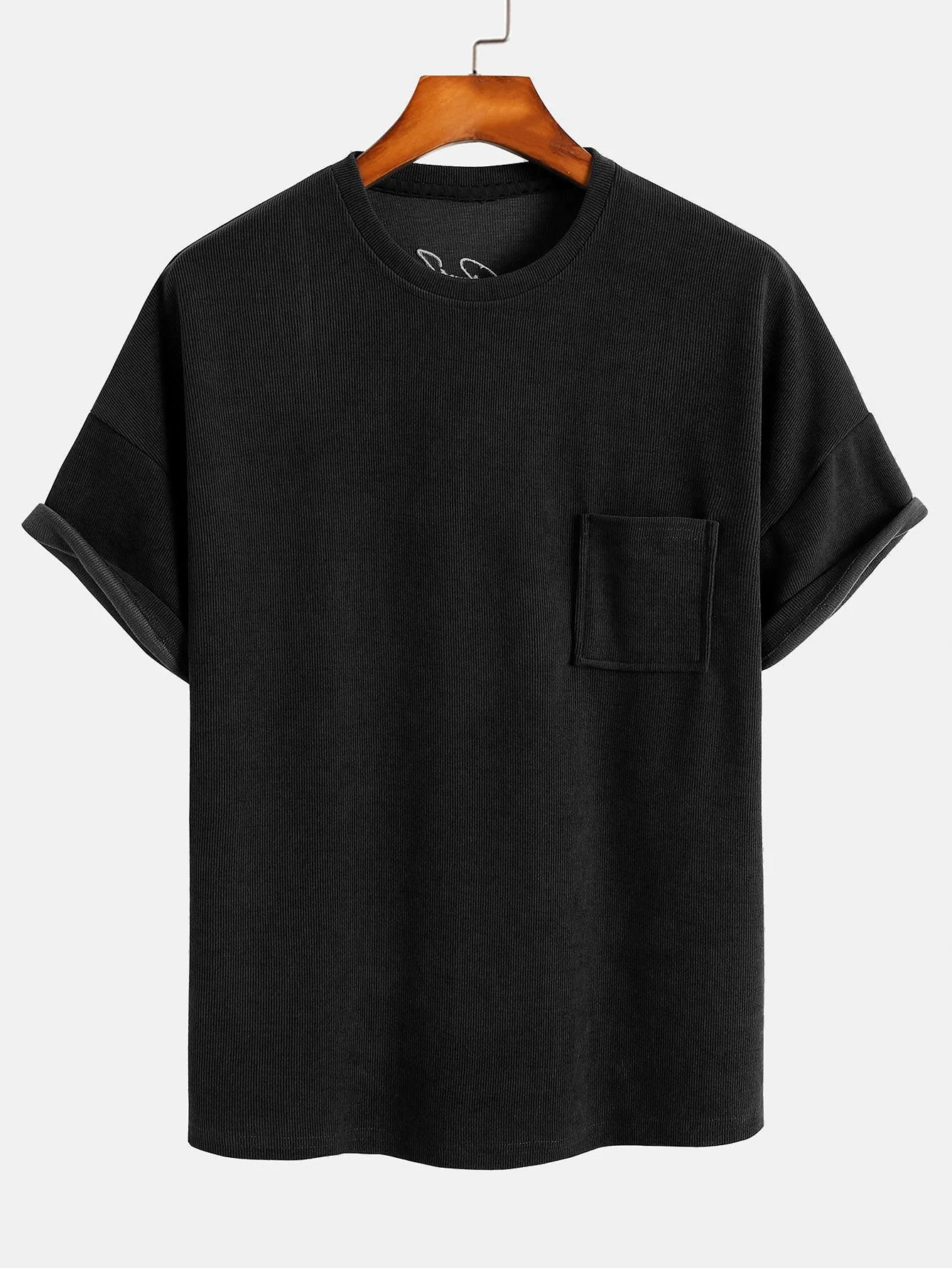 Hugo® | Dropped Shoulder Corduroy T-Shirt & Shorts - Image 7