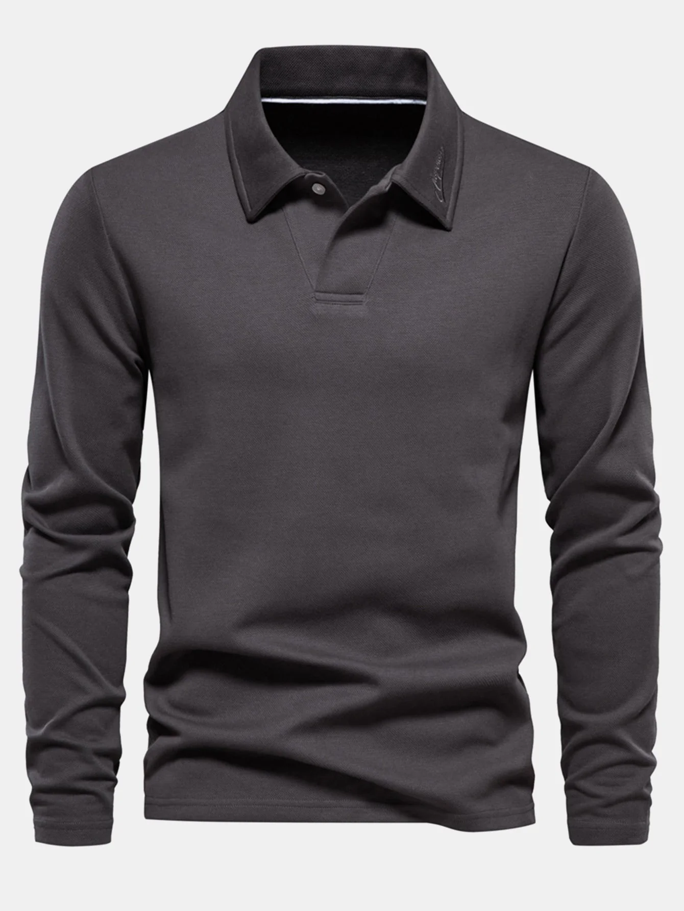 Humberto® | Long Sleeved V-Neck Polo Shirt - Image 3