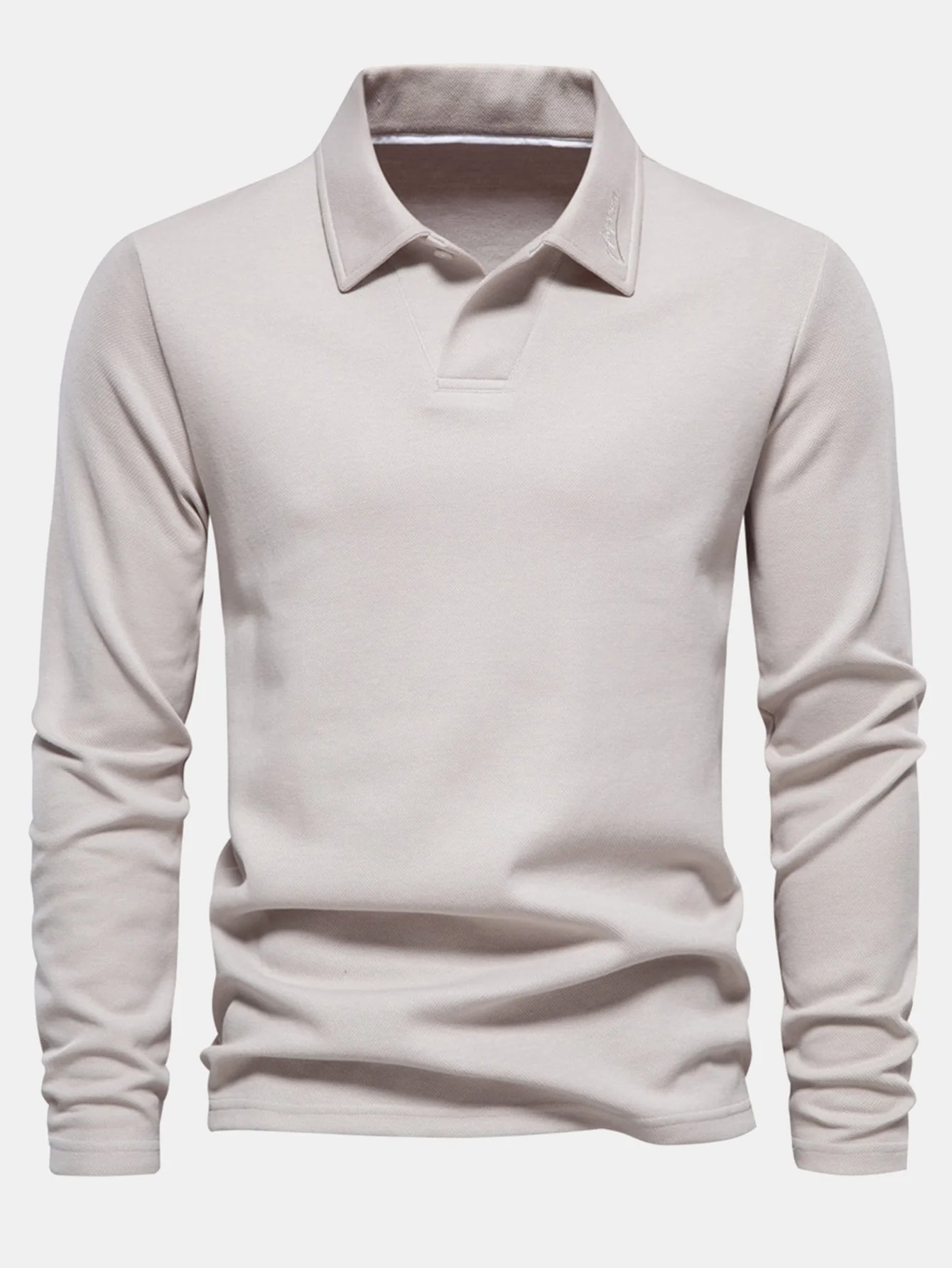 Humberto® | Long Sleeved V-Neck Polo Shirt - Image 5