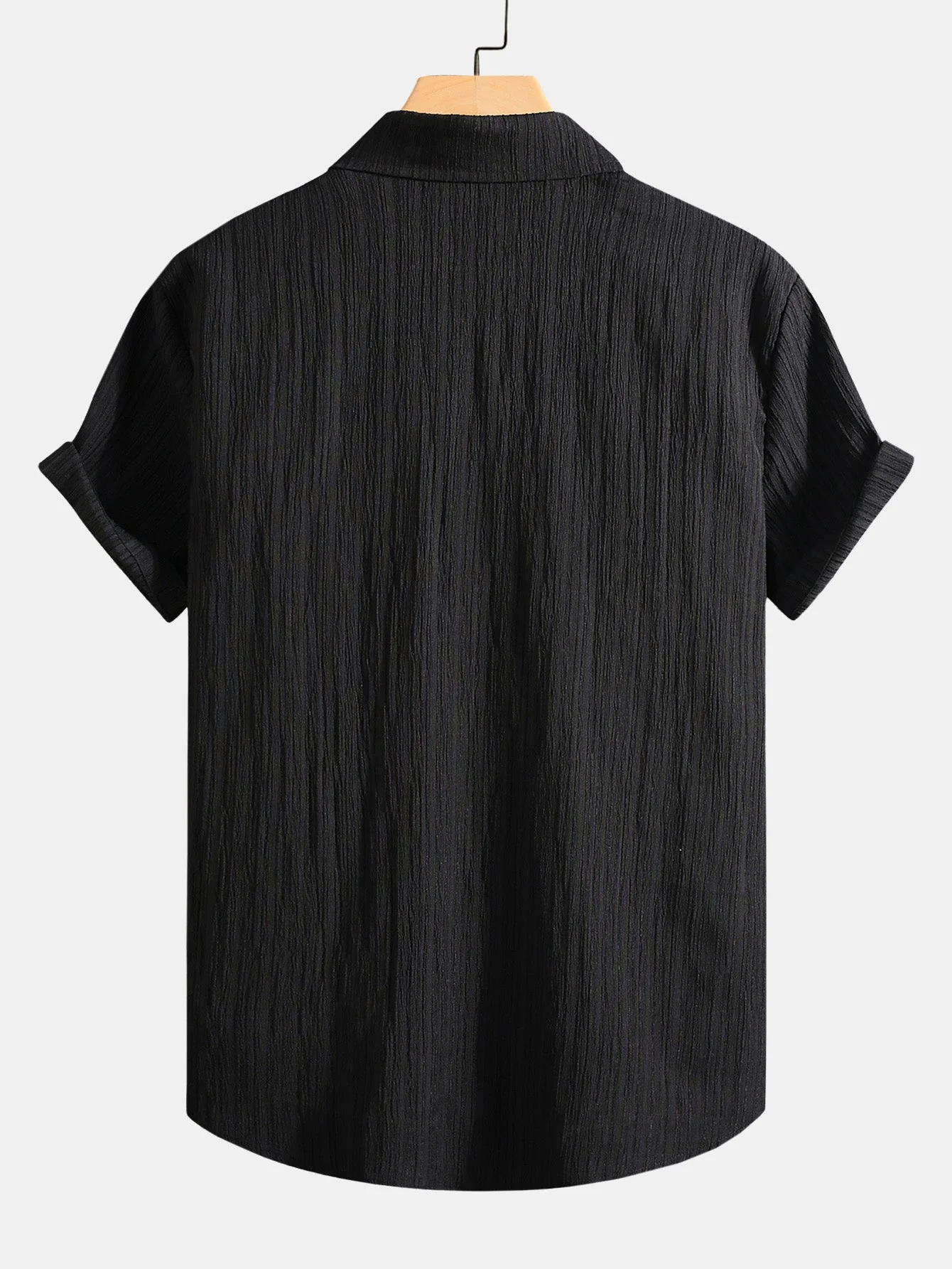 Humberto® | Wrinkled Texture Print Button Up Shirt - Image 2