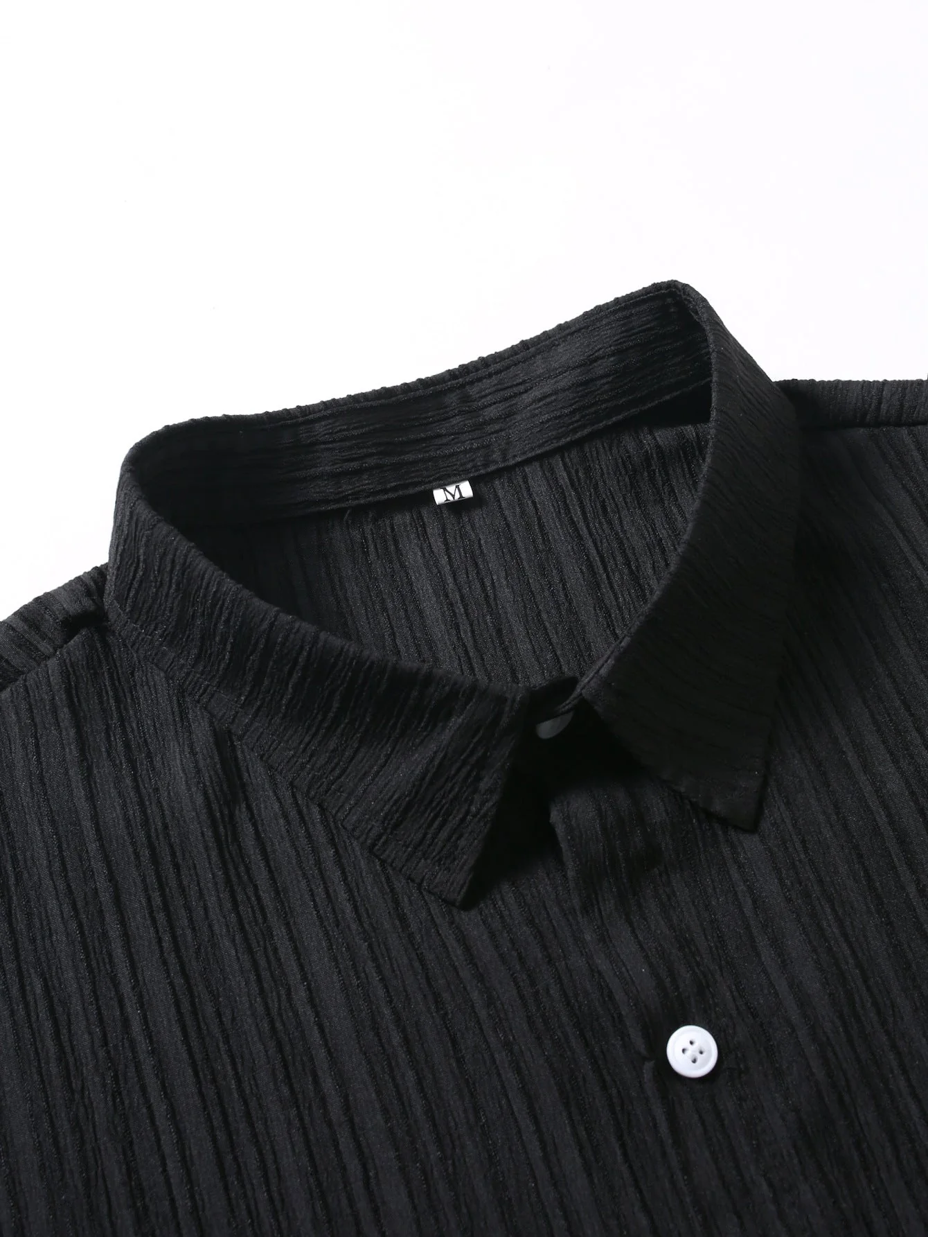 Humberto® | Wrinkled Texture Print Button Up Shirt - Image 5