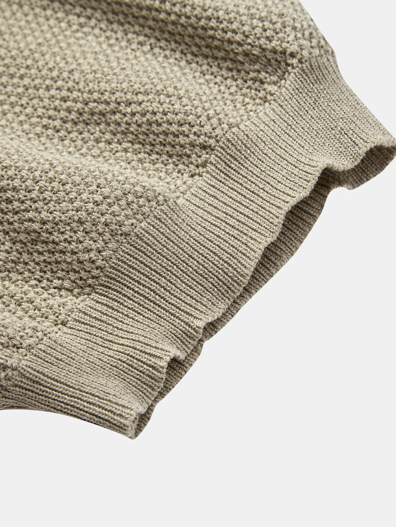 Humphrey® | Textured Zip Up Knit Polo Shirt - Image 12