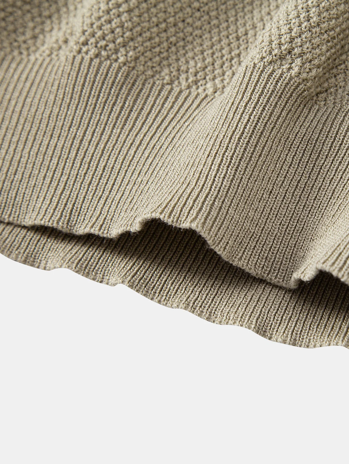 Humphrey® | Textured Zip Up Knit Polo Shirt - Image 13