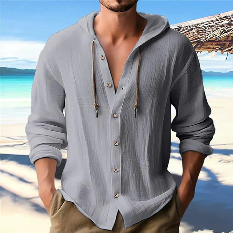 Hunter® | Linen Hoodie Shirt - Image 3
