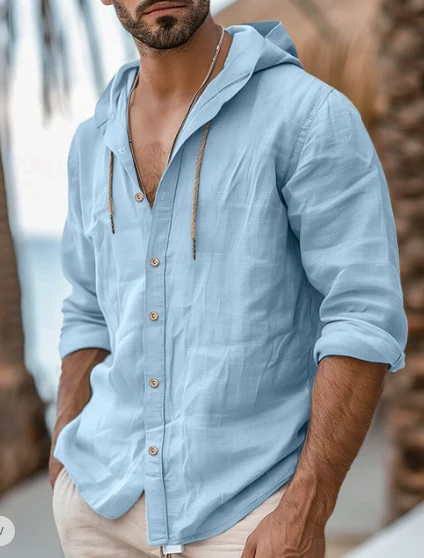 Hunter® | Linen Hoodie Shirt - Image 6