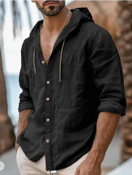 Hunter® | Linen Hoodie Shirt - Image 7