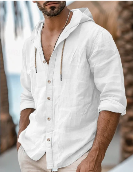 Hunter® | Linen Hoodie Shirt - Image 8
