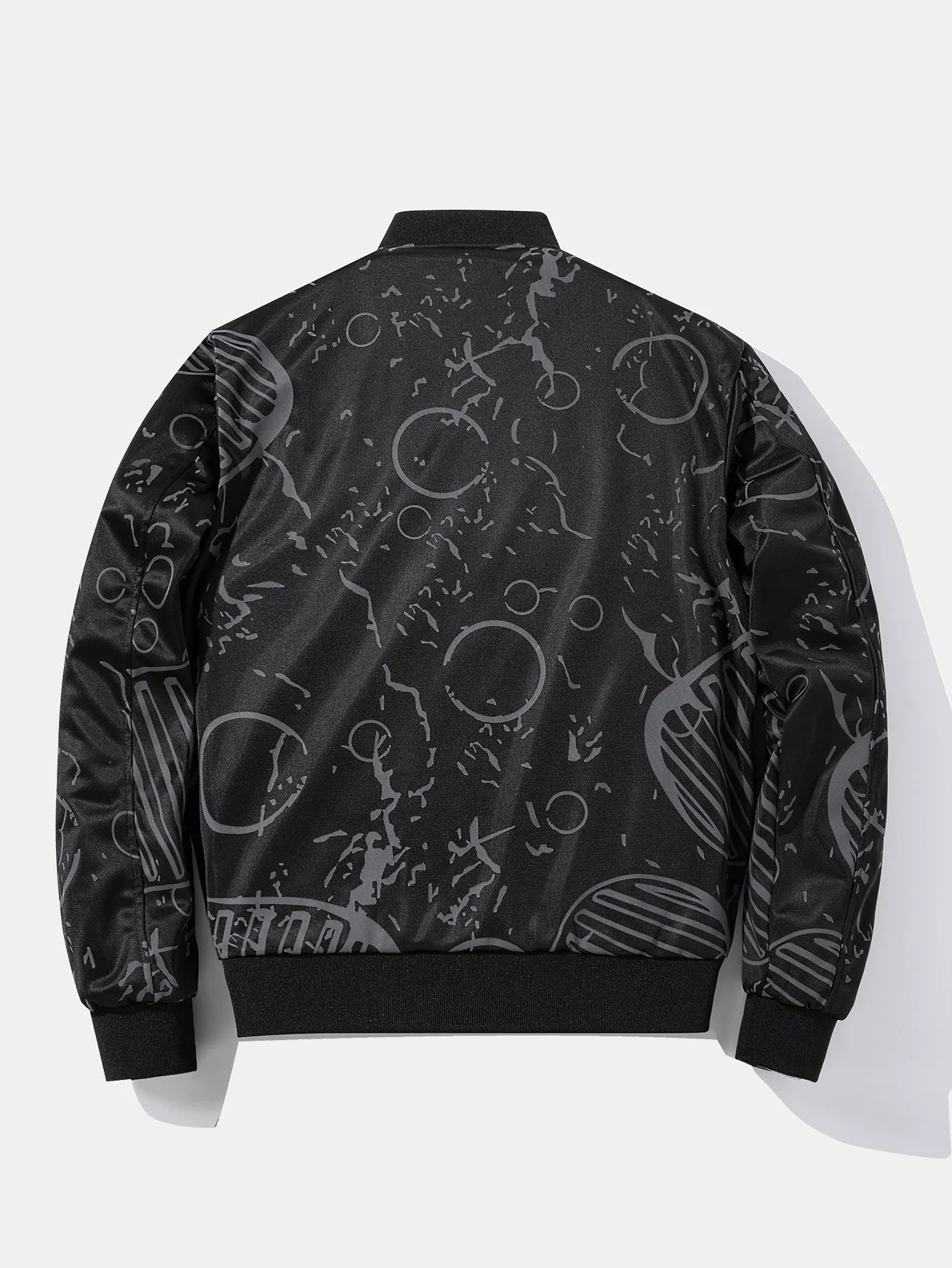 Hunter | Reversible NASA Embroidered Patch Bomber Jacket - Image 5