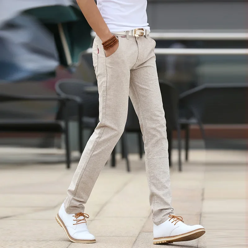 Hunter | Slim Fit Linen Pants - Image 3