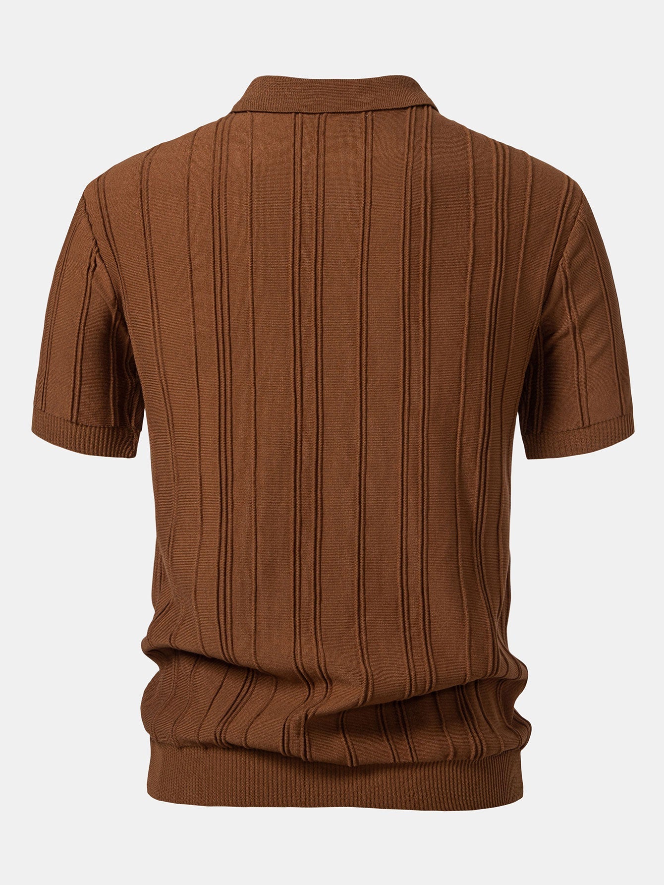 Hunter | Stripe Jacquard Zipper Knit Polo Shirt - Image 13