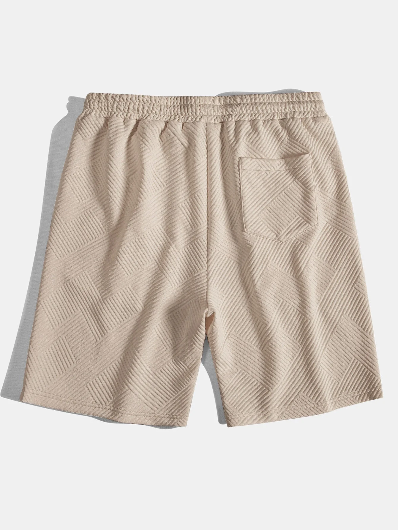Hyginus | Striped Jacquard Drawstring Shorts - Image 4