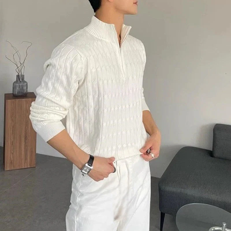 Iago® | Cable-knit Half-Zip Sweater - Image 4