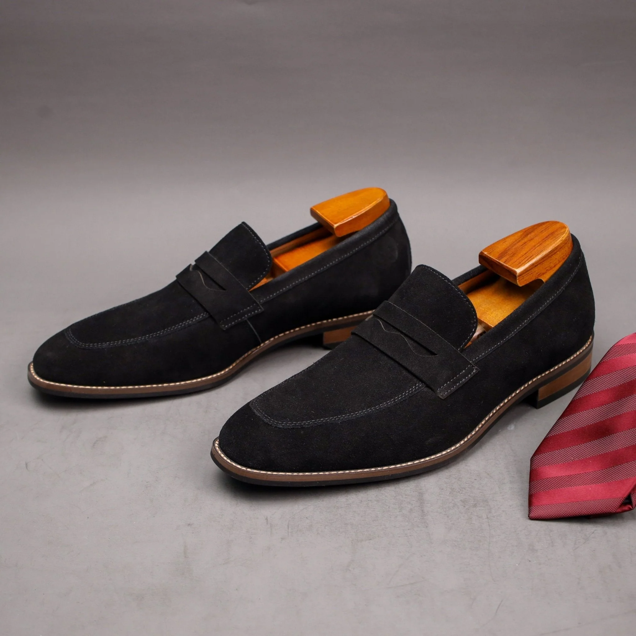 Iago | Modern Penny Loafers for Men – Suede Slip-On Style - Image 2