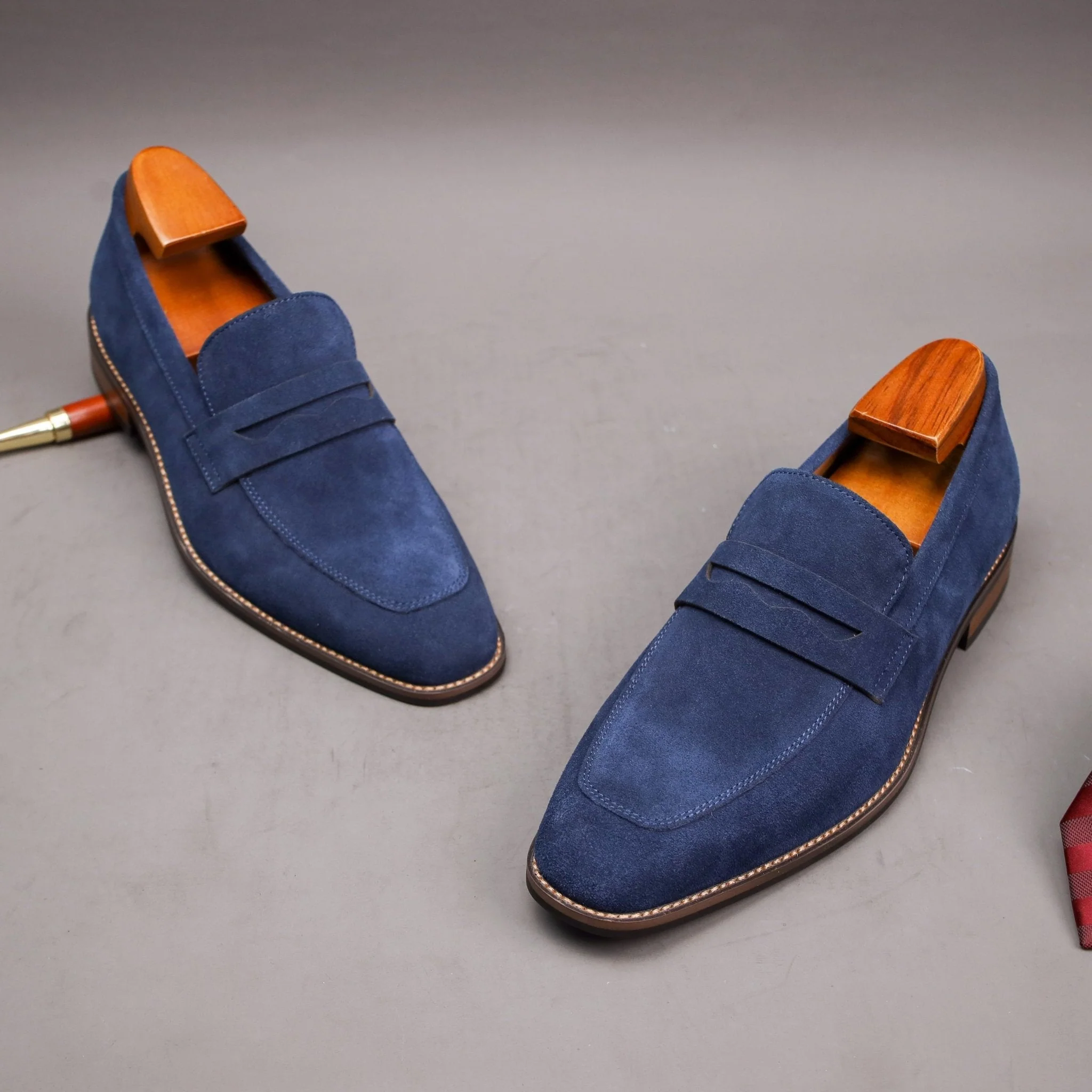 Iago | Modern Penny Loafers for Men – Suede Slip-On Style - Image 5
