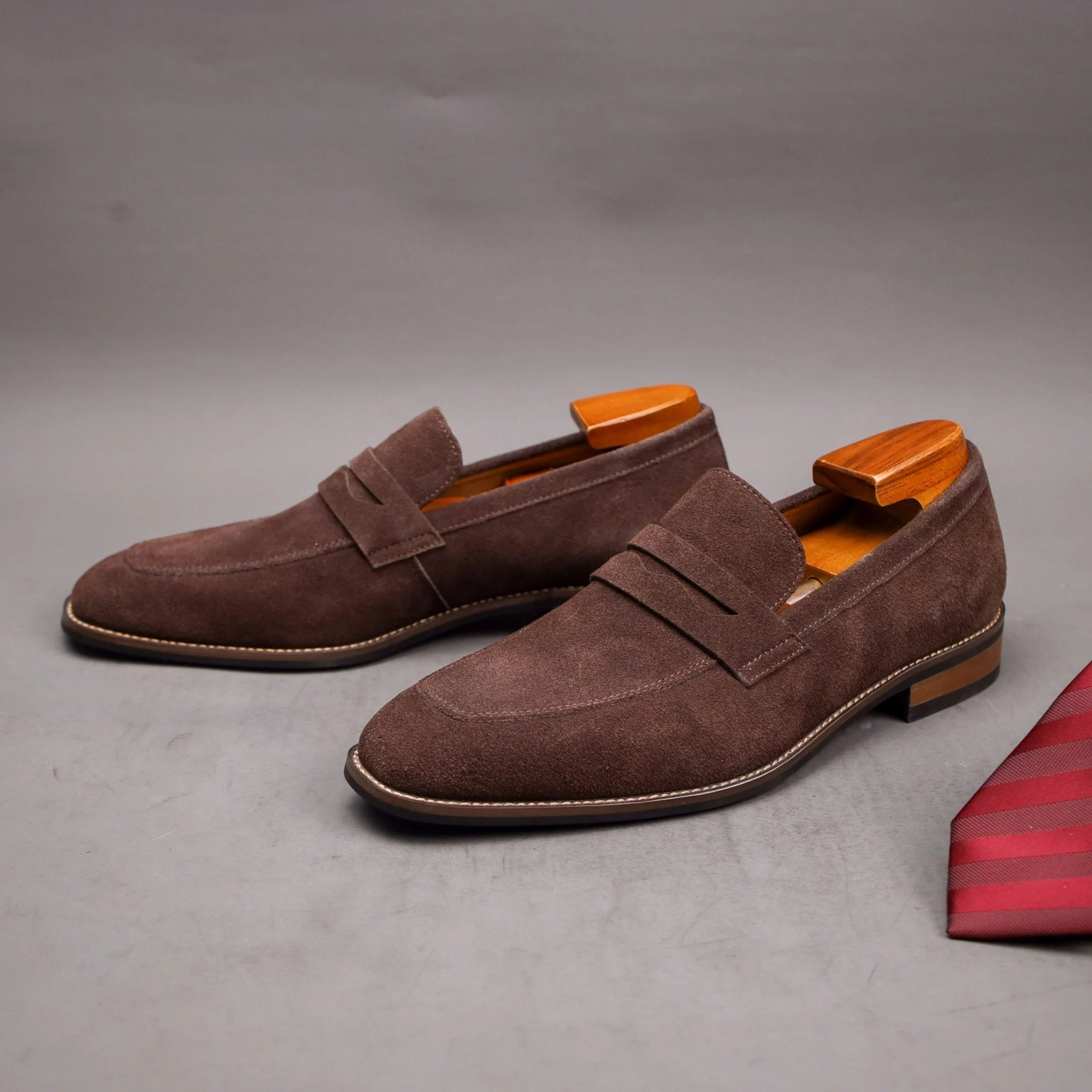 Iago | Modern Penny Loafers for Men – Suede Slip-On Style - Image 7