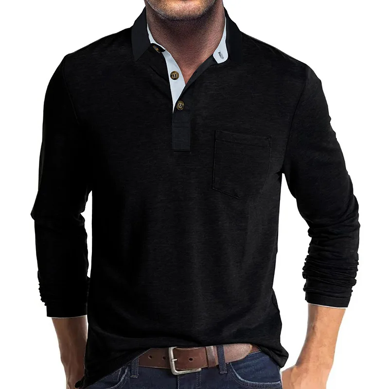 Ian® | Long Sleeve With Buttons & Chest Pocket - Image 2