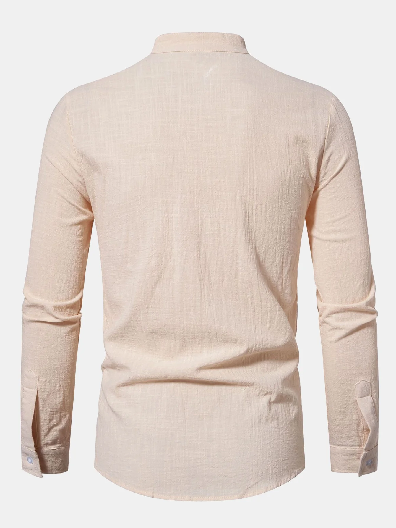 Ian® | Long Sleeved Textured Stand Collar Shirt - Image 4