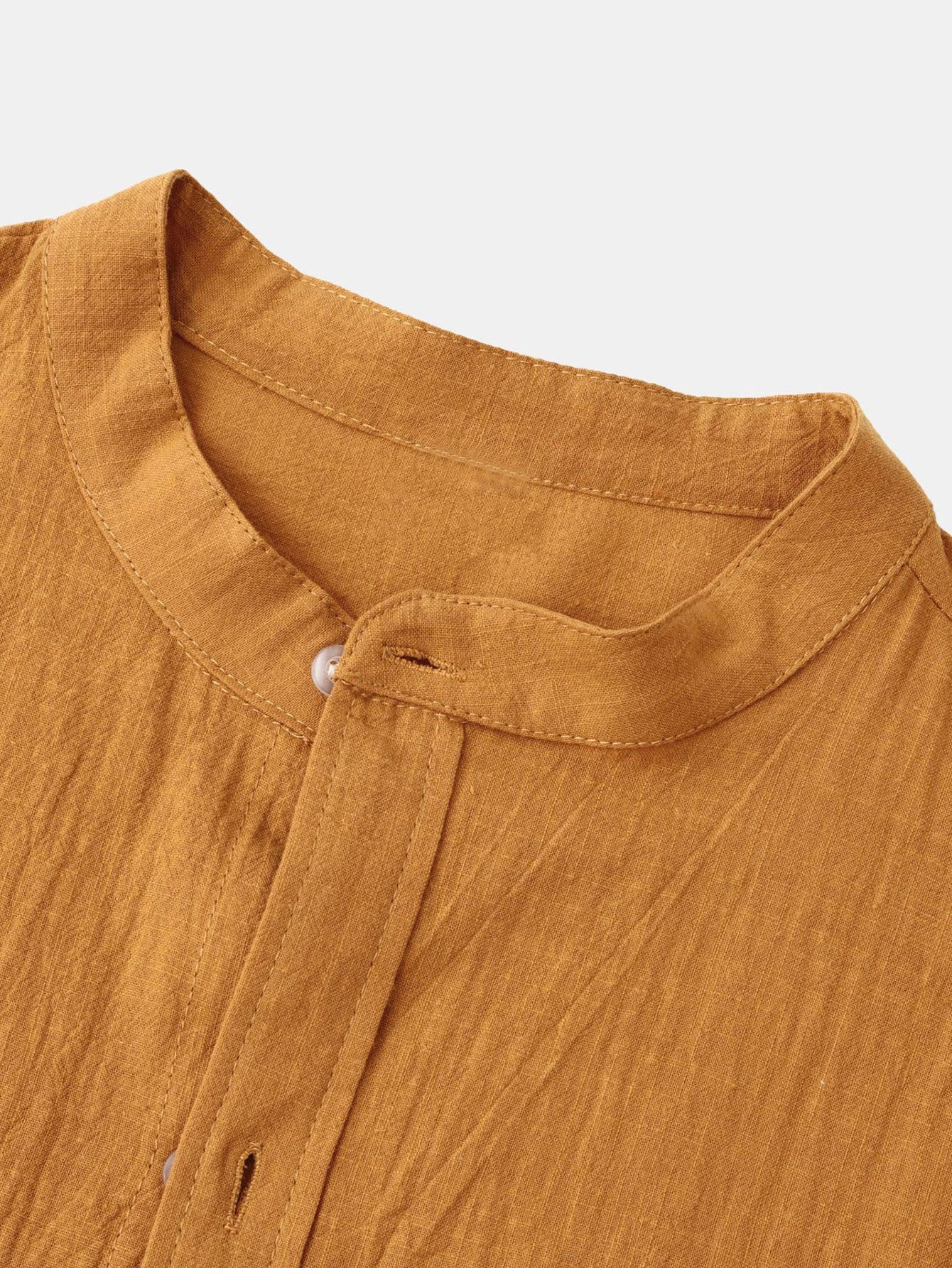Ian® | Long Sleeved Textured Stand Collar Shirt - Image 5