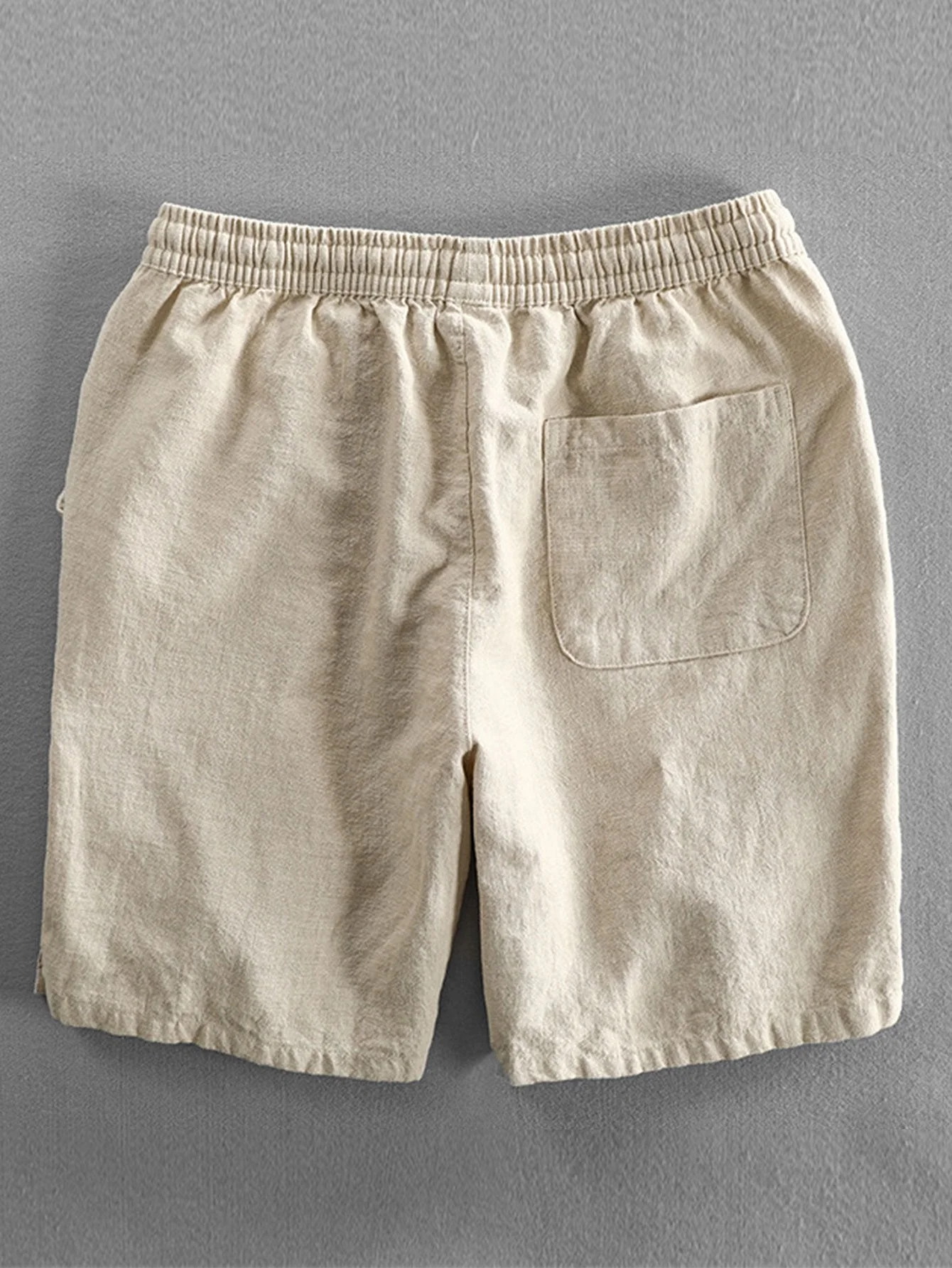 IanĀ® | Textured Cuban Shirt & Linen Cotton Blend Drawstring Shorts - Image 12