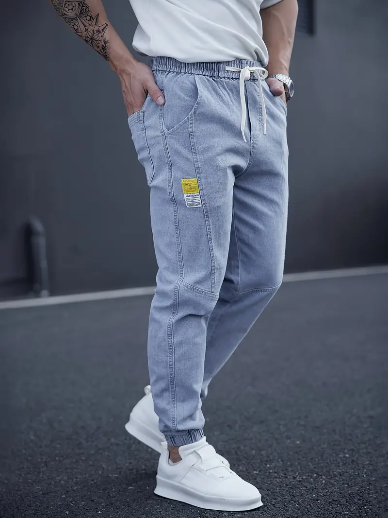Idris® | Casual Tapered Jeans With Drawstring Waist - Image 3