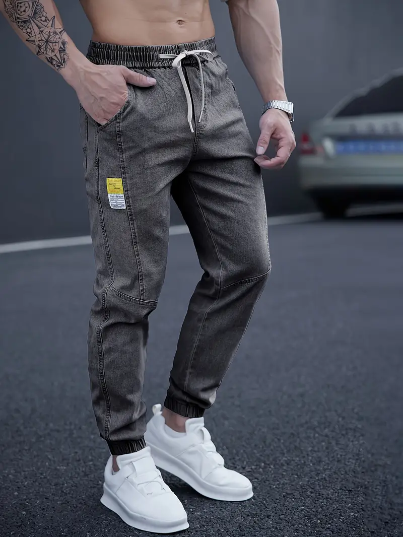 Idris® | Casual Tapered Jeans With Drawstring Waist - Image 6