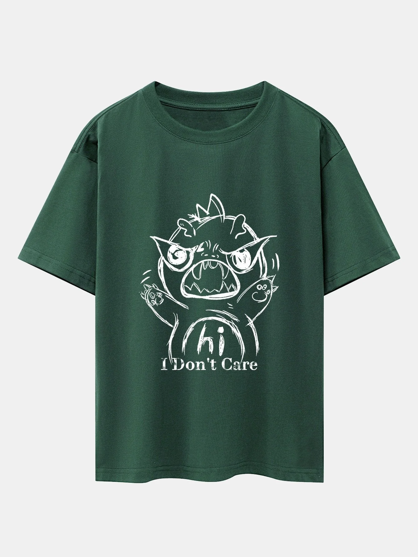 Ignacio® | Cartoon Dinosaur Print Drop Shoulder Oversize T-Shirt - Image 10