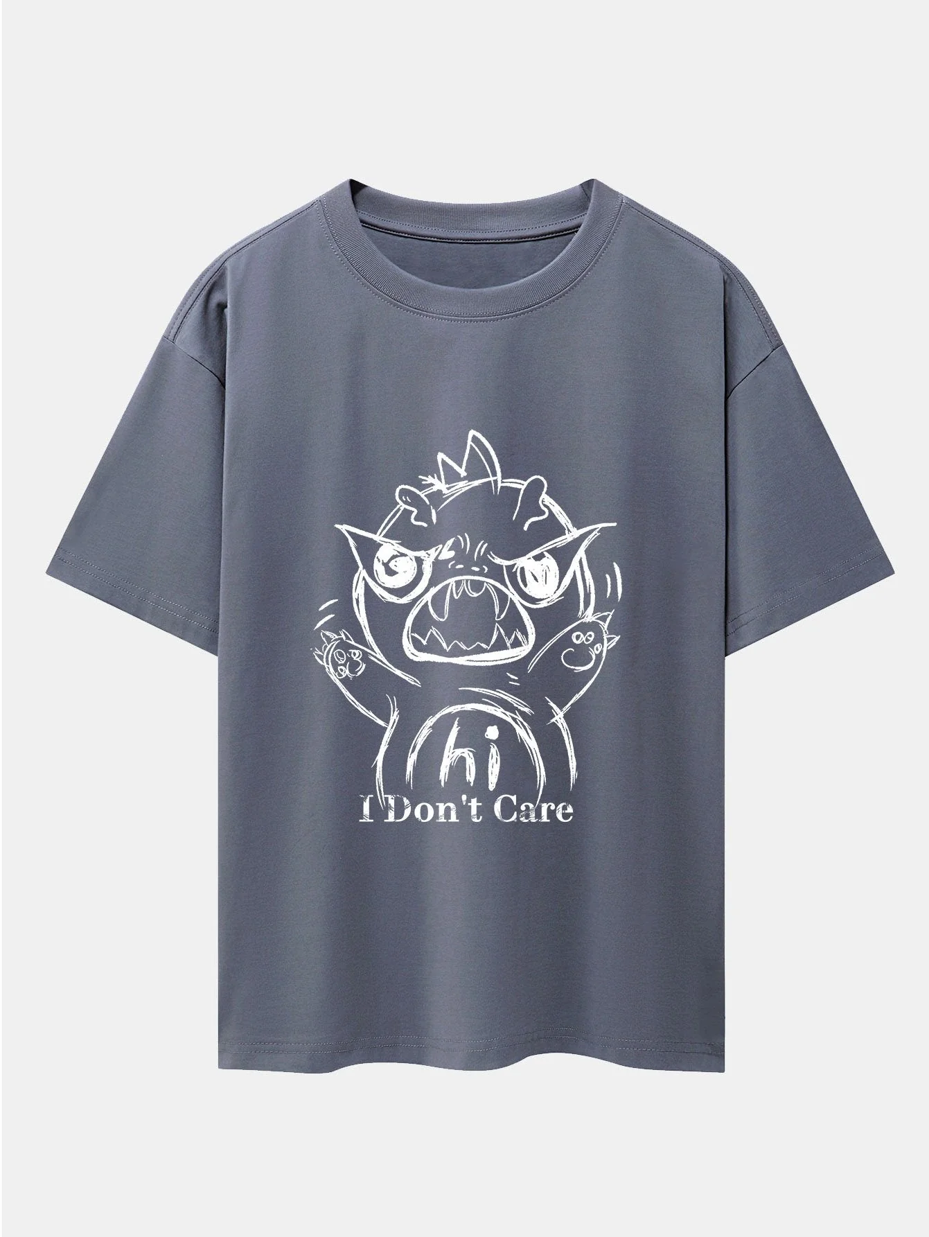 Ignacio® | Cartoon Dinosaur Print Drop Shoulder Oversize T-Shirt - Image 11